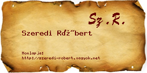 Szeredi Róbert névjegykártya